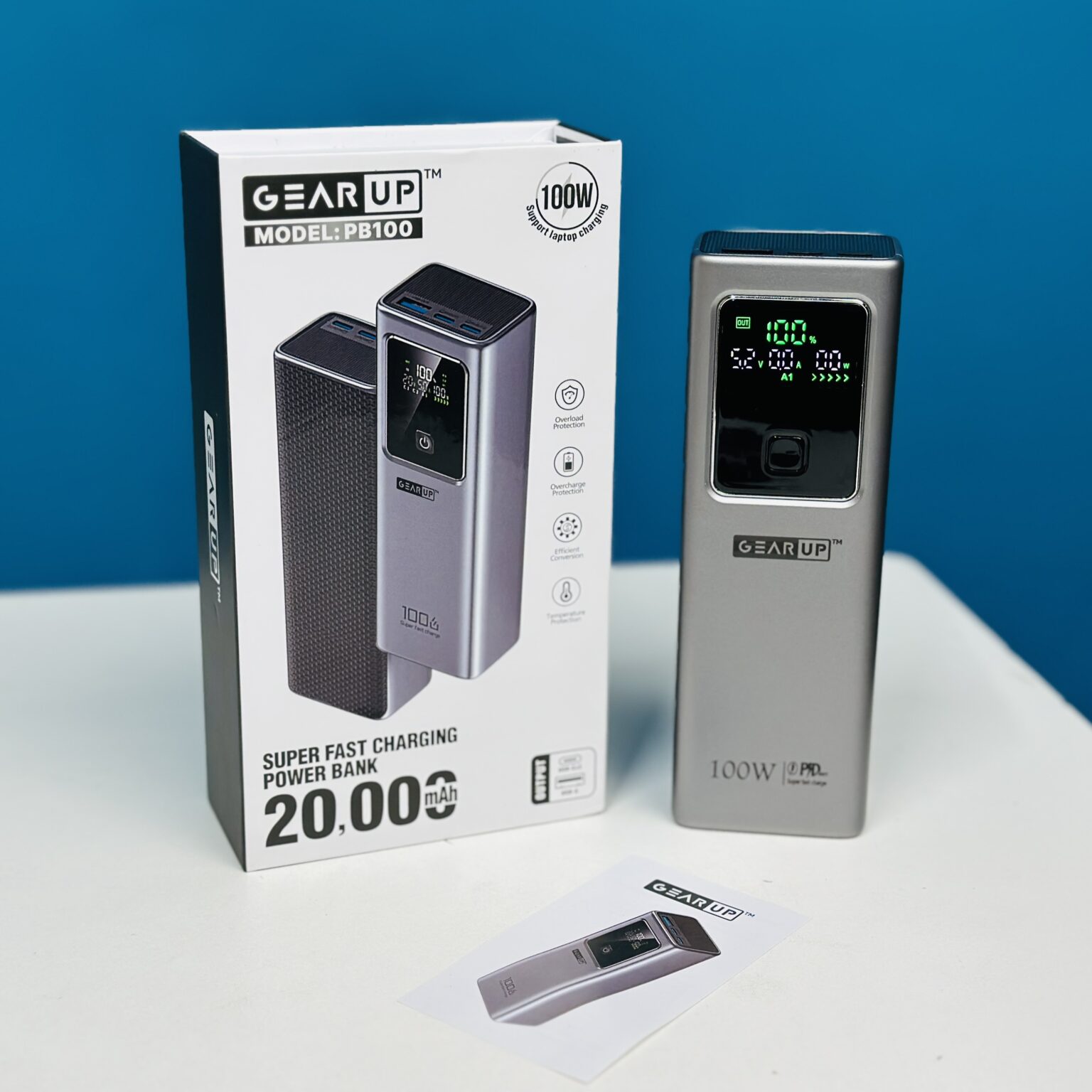 GearUP PB100 100W Power Bank Price in Bangladesh | 20000mAh Laptop Fast Charging