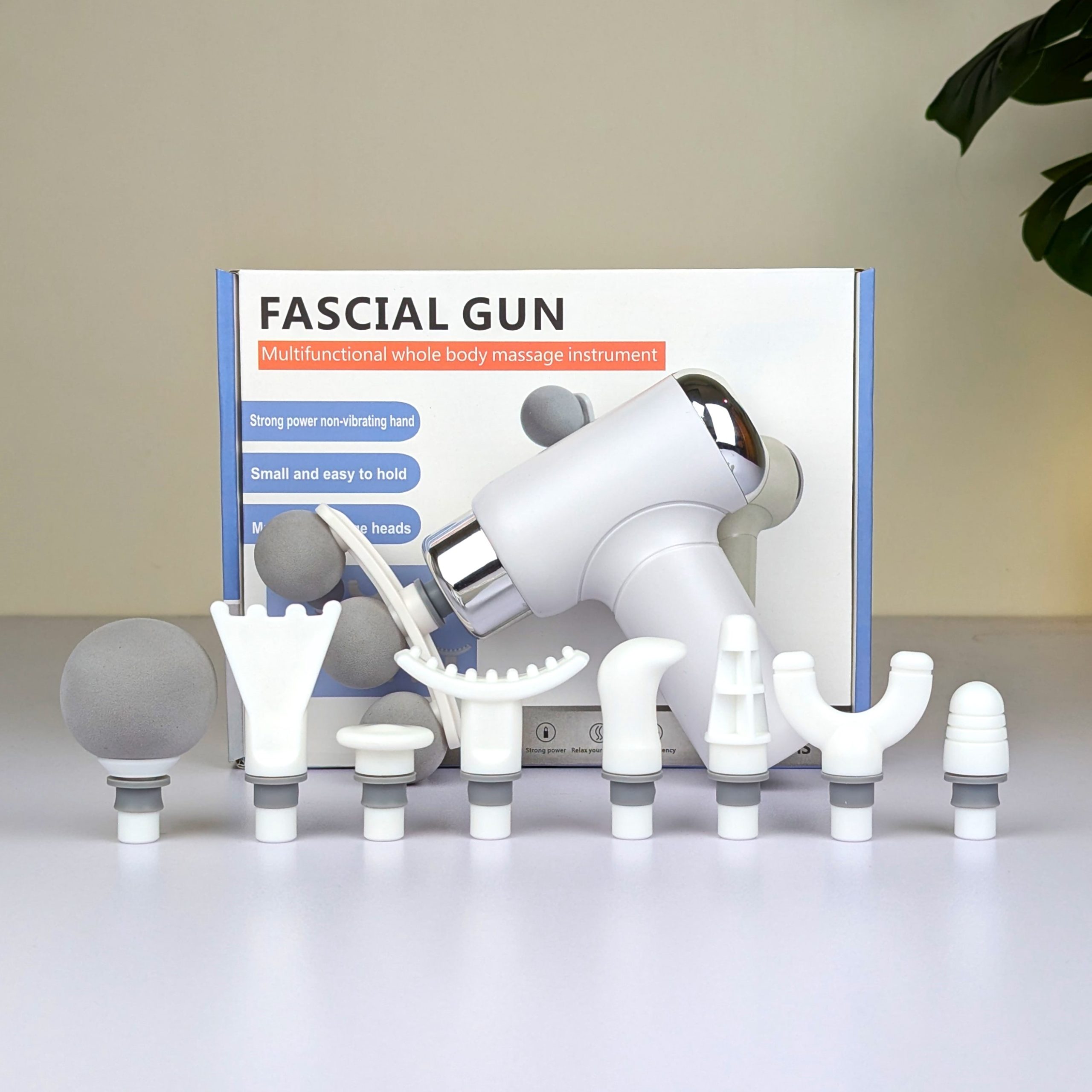 ascia Light Age Massager Gun – 3 Headed Deep Tissue Massage Gun - Image 2