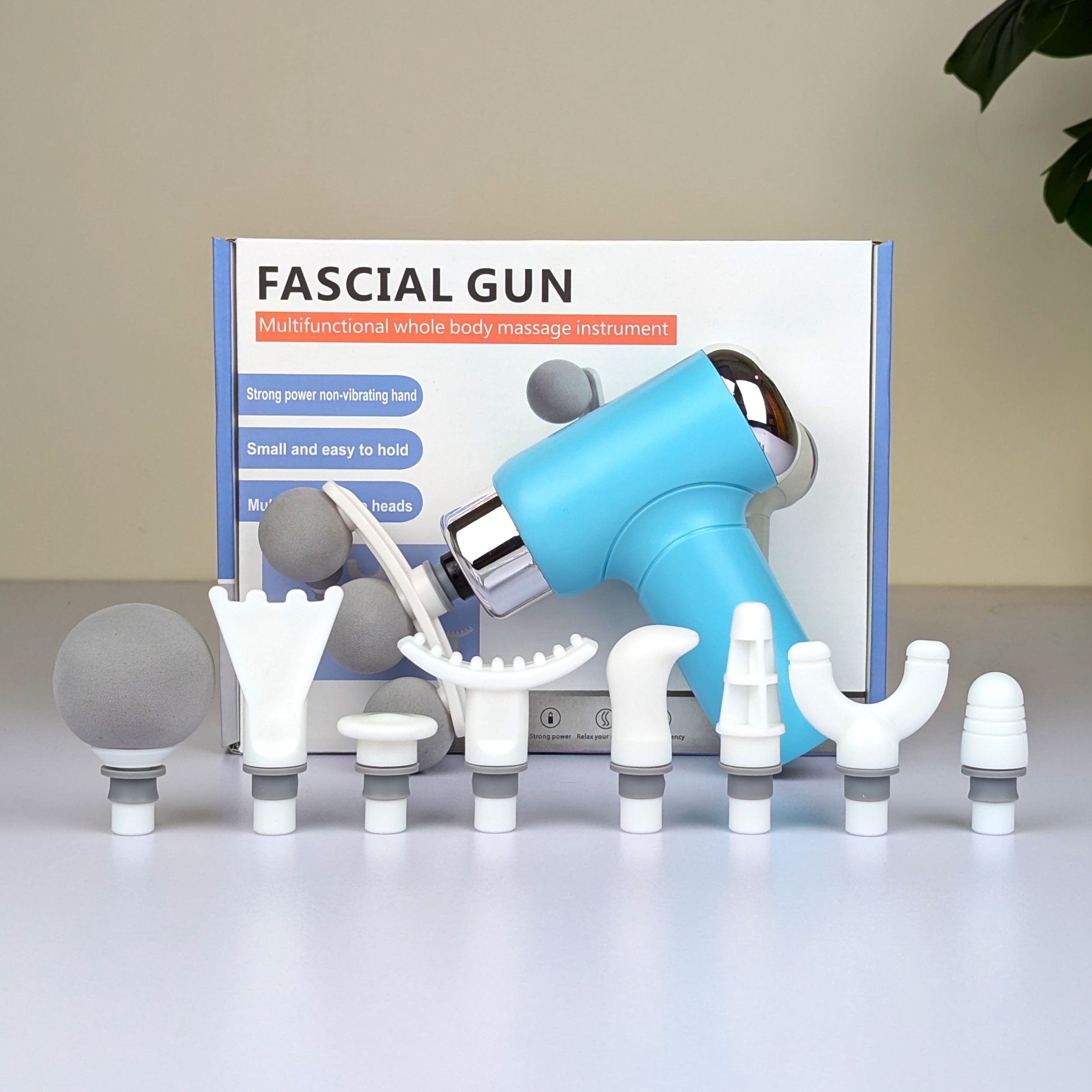 ascia Light Age Massager Gun – 3 Headed Deep Tissue Massage Gun - Image 3